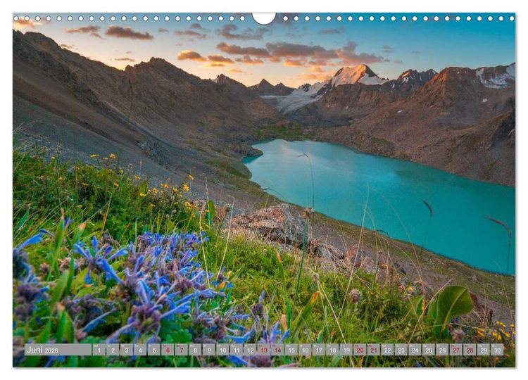 Produktbild: Kirgistan Bergparadies in Zentralasien (Wandkalender 2026 DIN A3 quer), CALVENDO Monatskalender