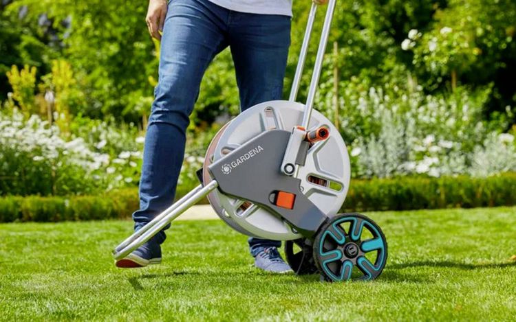 Produktbild: GARDENA 18550-20 CleverRoll L Easy Metall Schlauchwagen 1 St. Silber