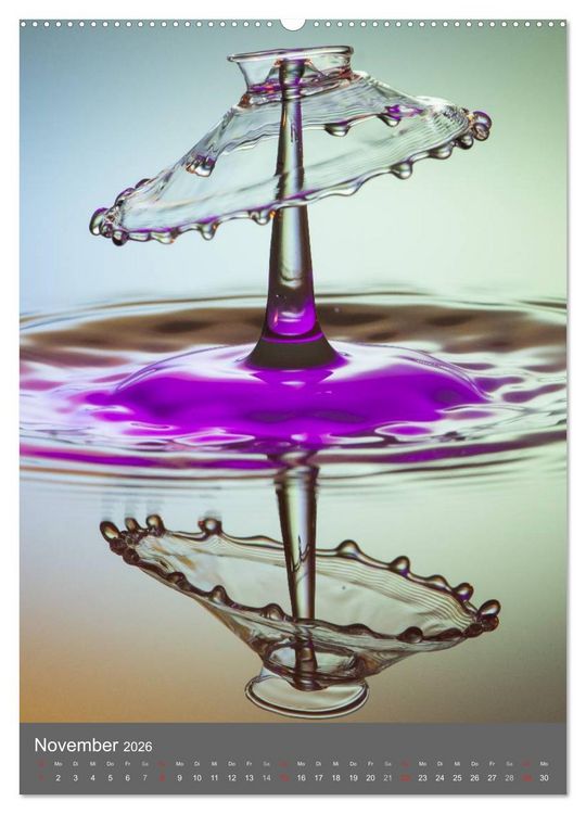Produktbild: Liquid Art, Highspeed Tropfenfotografie (Wandkalender 2026 DIN A2 hoch), CALVENDO Monatskalender