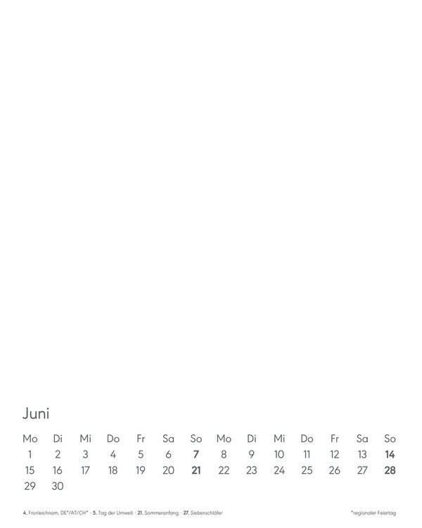 Produktbild: Kreativ-Kalender Tischaufsteller hoch weiß 2026 - 16 x 20 - Foto, Malen, Basteln A4 - datiert - Kreativkalender - Foto-Kalender - Alpha Edition