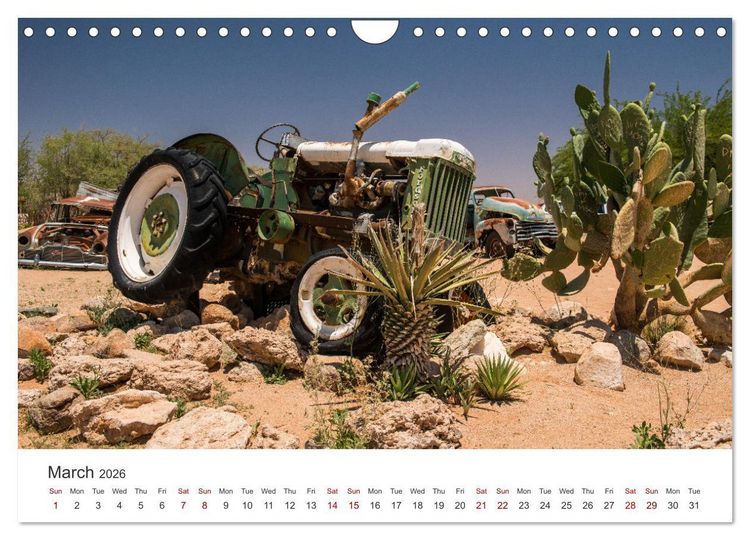 Produktbild: Old cars in Solitaire Namibia (Wall Calendar 2026 DIN A4 landscape), CALVENDO 12 Month Wall Calendar