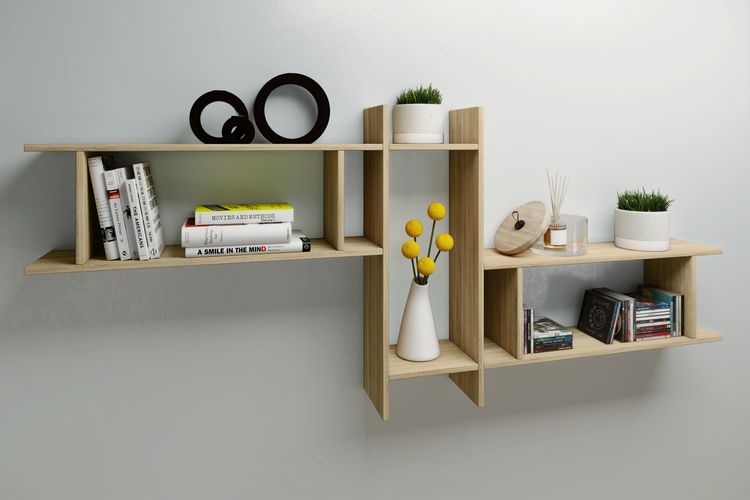 Produktbild: Holz Wandregal Wandboard H&auml;ngeregal Board SirolaXL