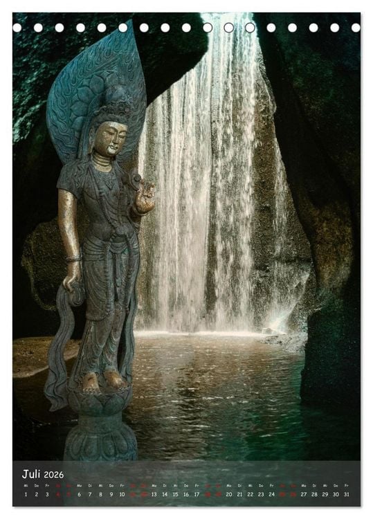 Produktbild: Kraft mit Buddha (Tischkalender 2026 DIN A5 hoch), CALVENDO Monatskalender
