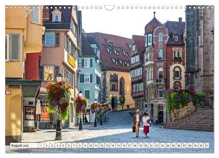 Produktbild: T&uuml;bingen - Schw&auml;bische Perle am Neckar (Wandkalender 2026 DIN A3 quer), CALVENDO Monatskalender