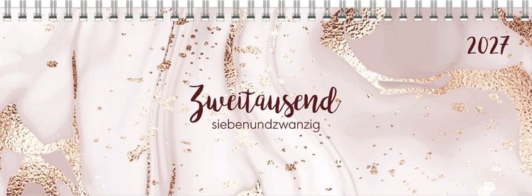 Produktbild: Tischquerkalender Style Marmor 2027