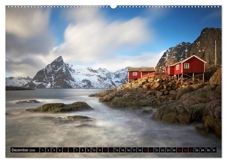Produktbild: Lofoten Inselzauber (hochwertiger Premium Wandkalender 2026 DIN A2 quer), Kunstdruck in Hochglanz