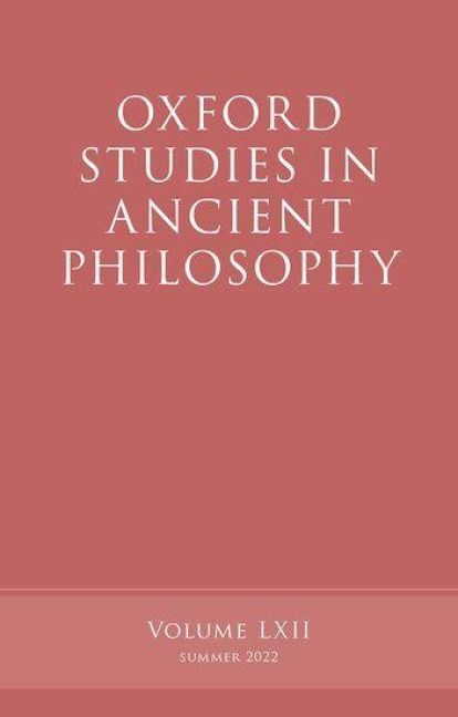Produktbild: Oxford Studies in Ancient Philosophy, Volume 62