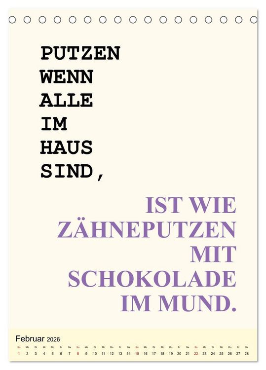 Produktbild: Spr&uuml;che-Kalender. Lustiges f&uuml;r die Familie! (Tischkalender 2026 DIN A5 hoch), CALVENDO Monatskalender
