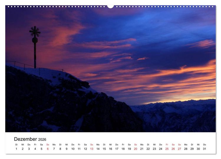 Produktbild: Berge und Seen rund um die Zugspitze (hochwertiger Premium Wandkalender 2026 DIN A2 quer), Kunstdruck in Hochglanz