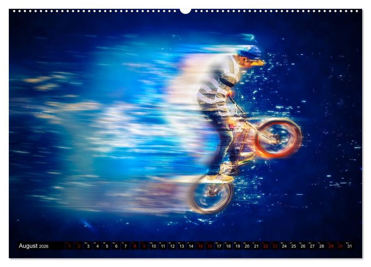 Produktbild: BMX Universum (hochwertiger Premium Wandkalender 2026 DIN A2 quer), Kunstdruck in Hochglanz