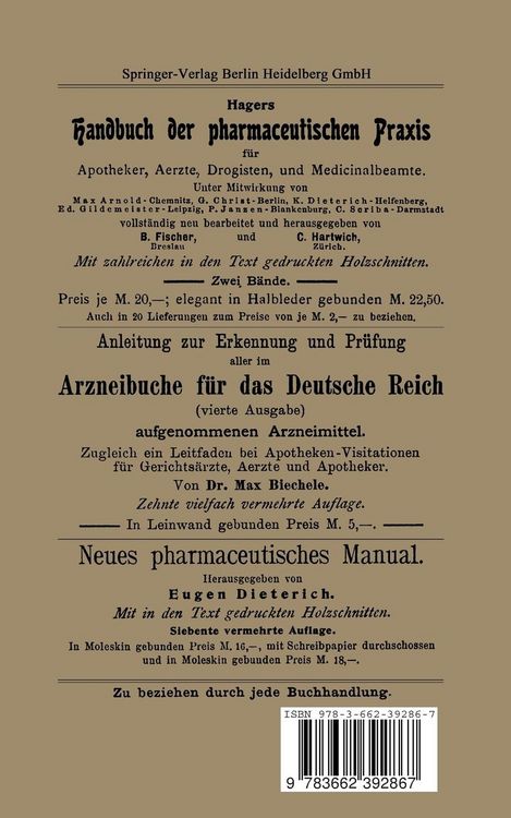 Produktbild: Auszug aus dem Arzneibuch f&uuml;r das Deutsche Reich