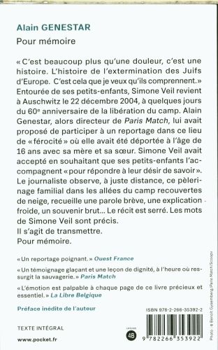 Produktbild: Pour m&eacute;moire : retour &agrave; Auschwitz avec Simone Veil