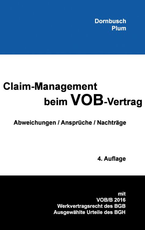 Produktbild: Claim-Management beim VOB-Vertrag