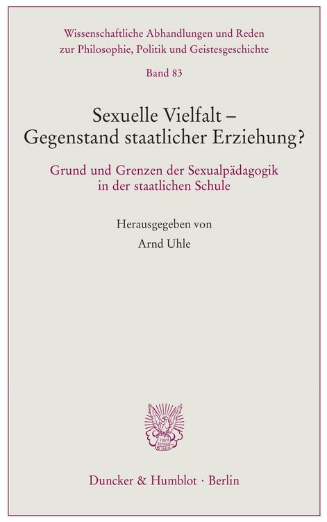Produktbild: Sexuelle Vielfalt - Gegenstand staatlicher Erziehung?
