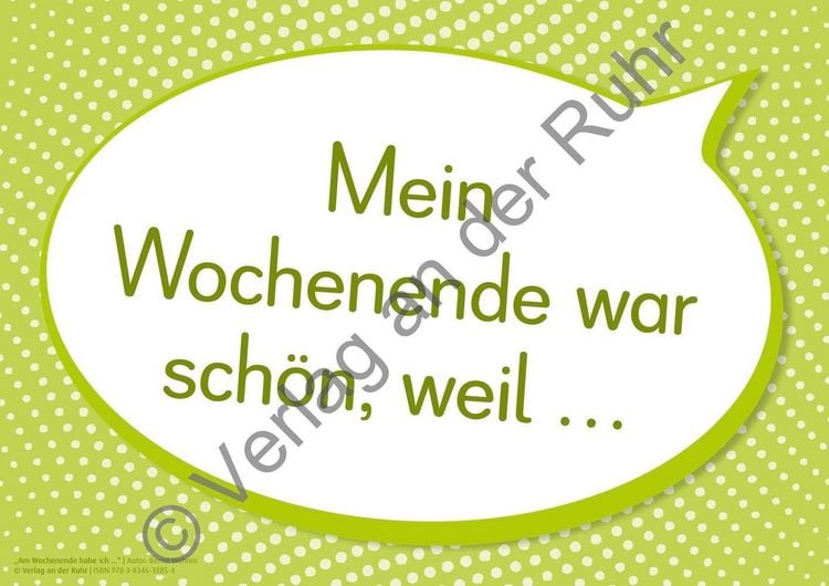 Produktbild: "Am Wochenende habe ich ..." 66 Bild-Impulse und Satzanf&auml;nge f&uuml;r den Morgenkreis