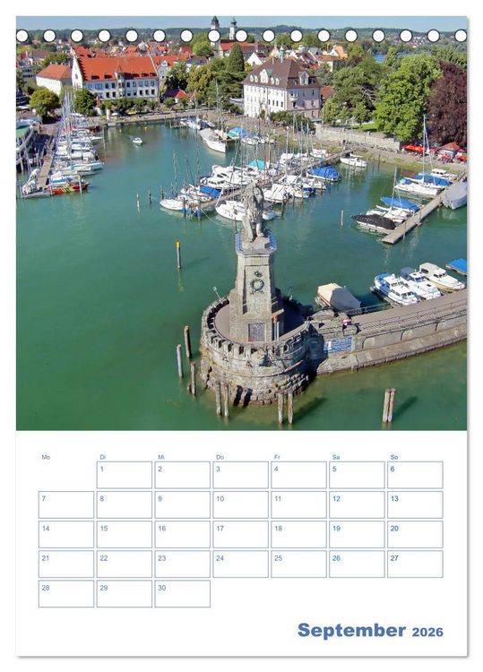 Produktbild: Lindau. Die Gl&uuml;cksfinder-Insel (Tischkalender 2026 DIN A5 hoch), CALVENDO Monatskalender
