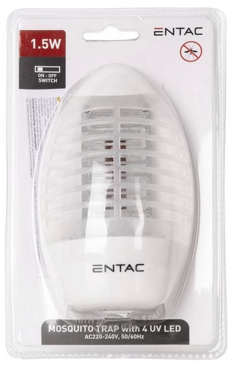 Produktbild: ENTAC ECL-INS-AC Insektenvertreiber UV-Licht 1.5W Wei&szlig; 1St.
