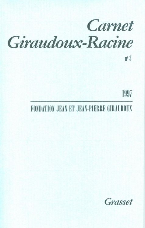 Produktbild: Carnet Giraudoux Racine Tome 3