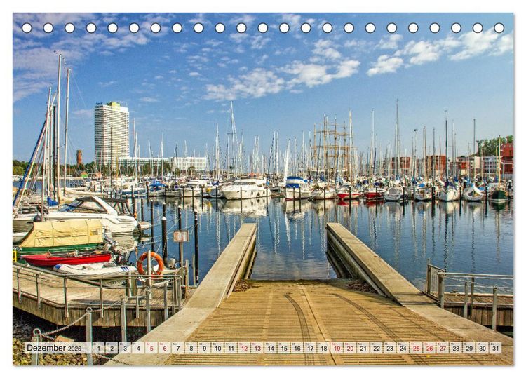 Produktbild: Halbinsel Priwall bei Travem&uuml;nde &ndash; Impressionen von der Ostseek&uuml;ste (Tischkalender 2026 DIN A5 quer), CALVENDO Monatskalender