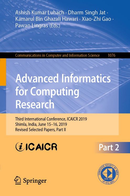 Produktbild: Advanced Informatics for Computing Research