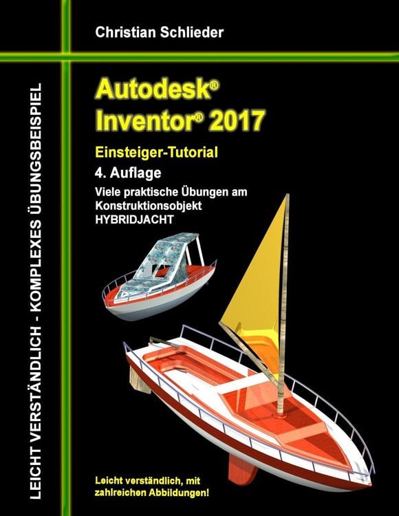 Produktbild: Autodesk Inventor 2017 - Einsteiger-Tutorial Hybridjacht