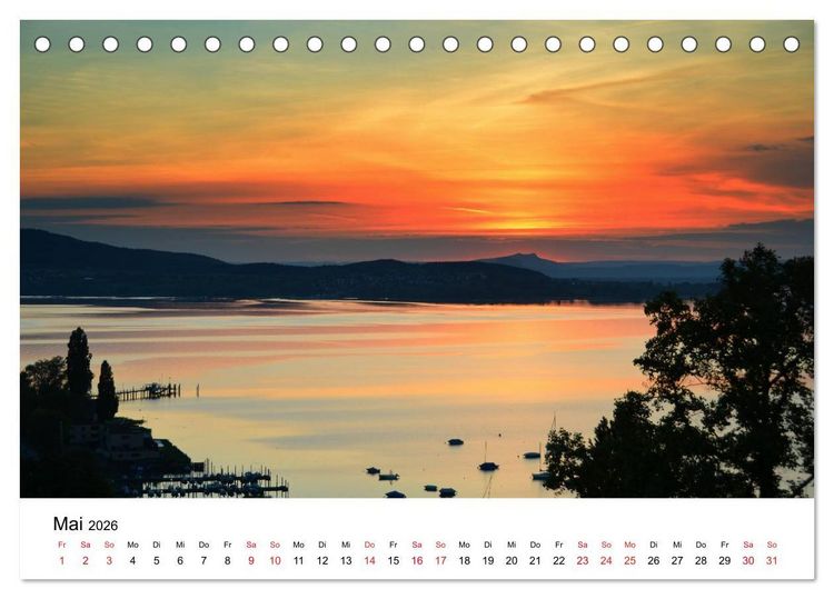 Produktbild: SCHW&Auml;BISCH-BADISCHE LANDSCHAFTEN (Tischkalender 2026 DIN A5 quer), CALVENDO Monatskalender