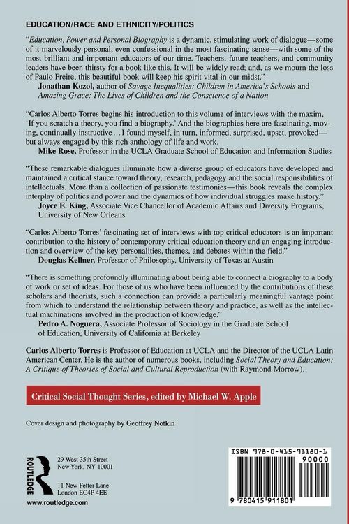 Produktbild: Education, Power, and Personal Biography