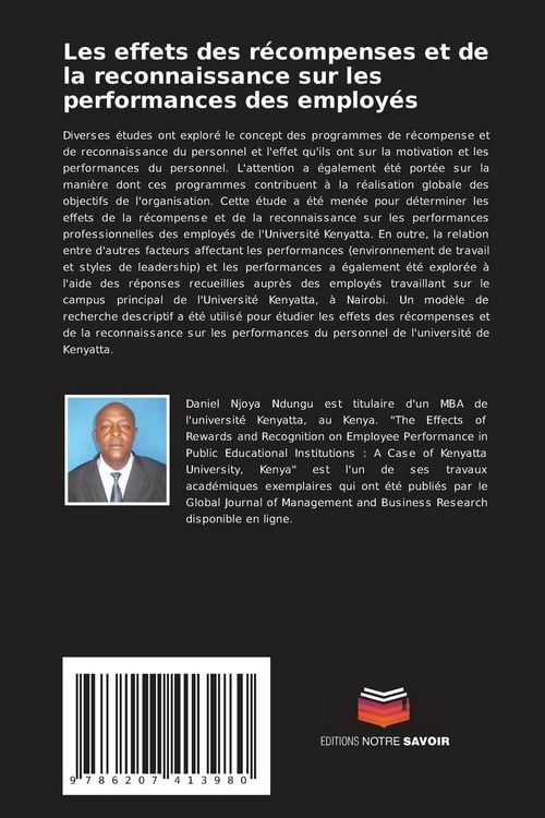 Produktbild: Les effets des r&eacute;compenses et de la reconnaissance sur les performances des employ&eacute;s