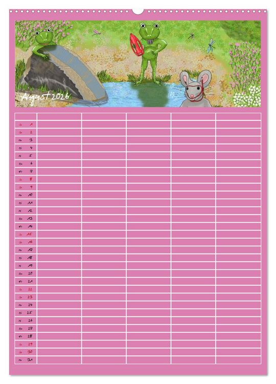 Produktbild: Mats Maus und seine Freunde (Wandkalender 2026 DIN A2 hoch), CALVENDO Monatskalender