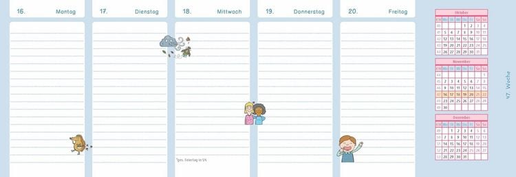 Produktbild: Der Wochen-Tischkalender f&uuml;r das Kita-Jahr 2026/2027