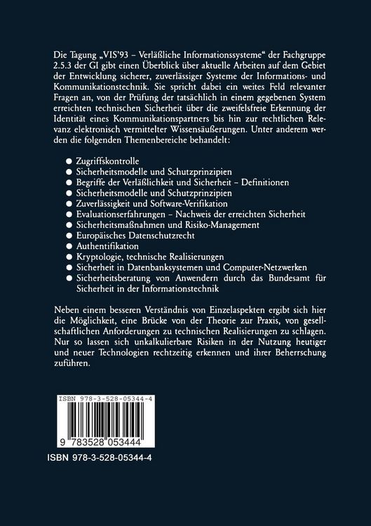 Produktbild: Verl&auml;&szlig;liche Informationssysteme