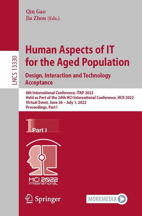 Produktbild: Human Aspects of IT for the Aged Population. Design, Interaction and Technology Acceptance