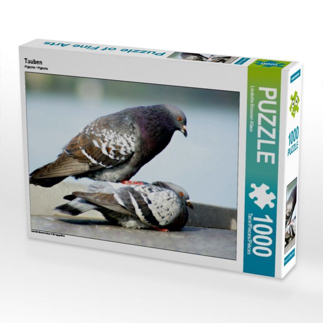 Produktbild: CALVENDO Puzzle Tauben | 1000 Teile Lege-Gr&ouml;&szlig;e 64x48cm Foto-Puzzle f&uuml;r gl&uuml;ckliche Stunden