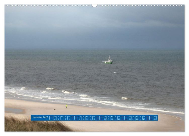 Produktbild: Ein Tag am Meer - Impressionen von der Insel Sylt (hochwertiger Premium Wandkalender 2026 DIN A2 quer), Kunstdruck in Hochglanz