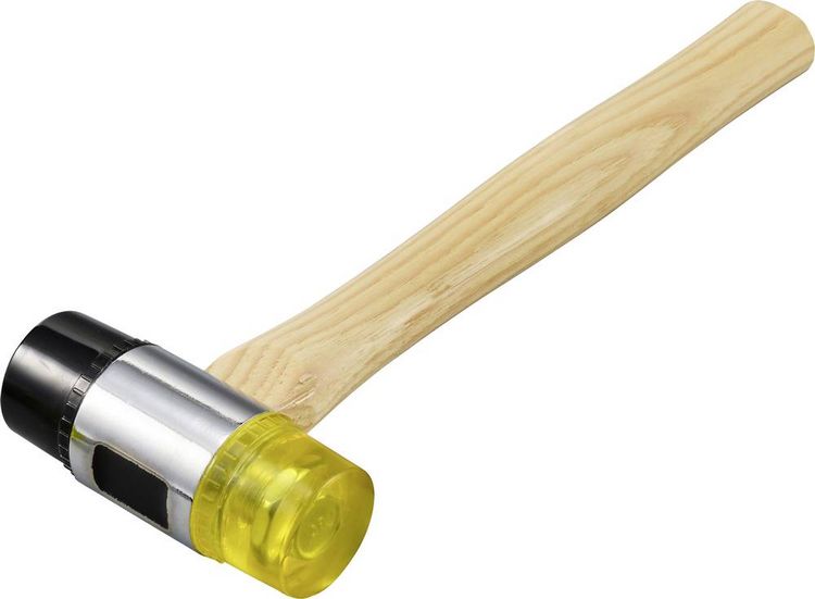 Produktbild: TOOLCRAFT TO-9991035 Gummihammer mittelweich, mittelhart 430 g 310 mm 1 St.