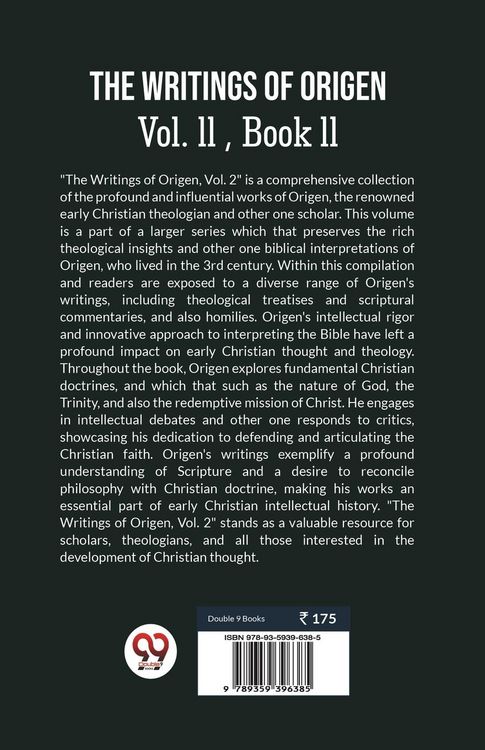 Produktbild: The Writings Of Origen Vol. ll , Book ll