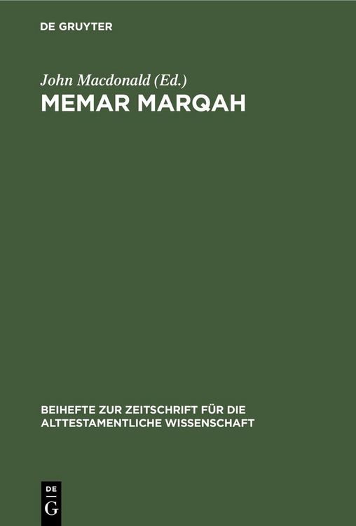 Produktbild: Memar Marqah