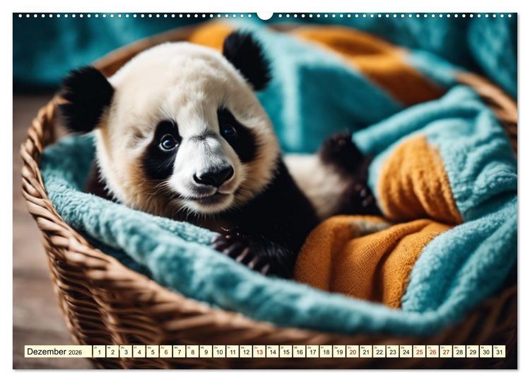 Produktbild: Gro&szlig;er Pandab&auml;r (Wandkalender 2026 DIN A2 quer), CALVENDO Monatskalender