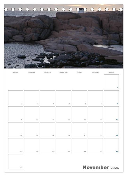 Produktbild: Typisch Schwedisch Bohusl&auml;n (Tischkalender 2026 DIN A5 hoch), CALVENDO Monatskalender