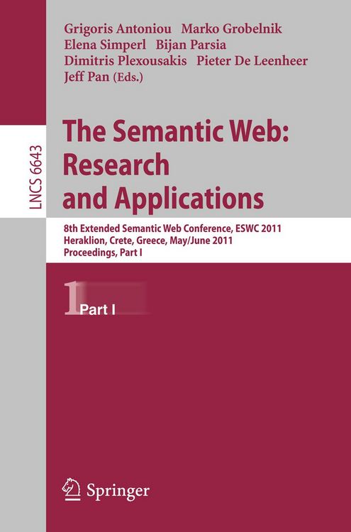 Produktbild: The Semantic Web: Research and Applications