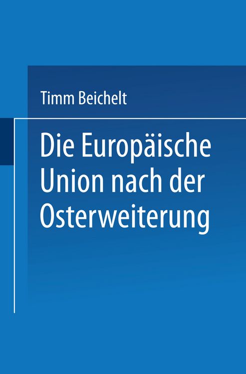 Produktbild: Die Europäische Union nach der Osterweiterung