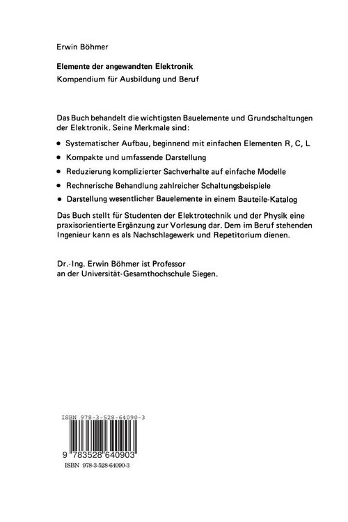 Produktbild: Elemente der angewandten Elektronik