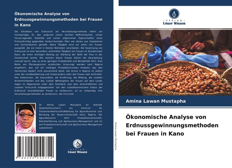 Produktbild: &Ouml;konomische Analyse von Erdnussgewinnungsmethoden bei Frauen in Kano