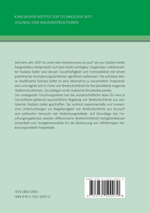 Produktbild: Brettschichtholz aus acetylierter Radiata Kiefer
