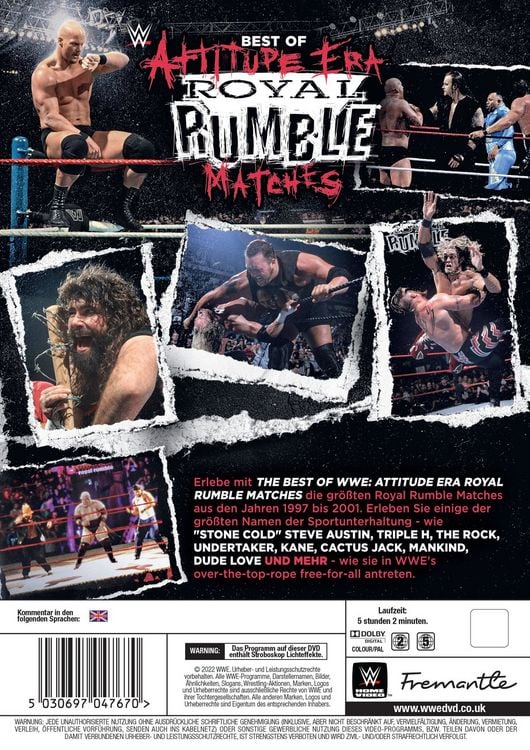 Produktbild: WWE: BEST OF ATTITUDE ERA ROYAL RUMBLE MATCHES [2 DVDs]