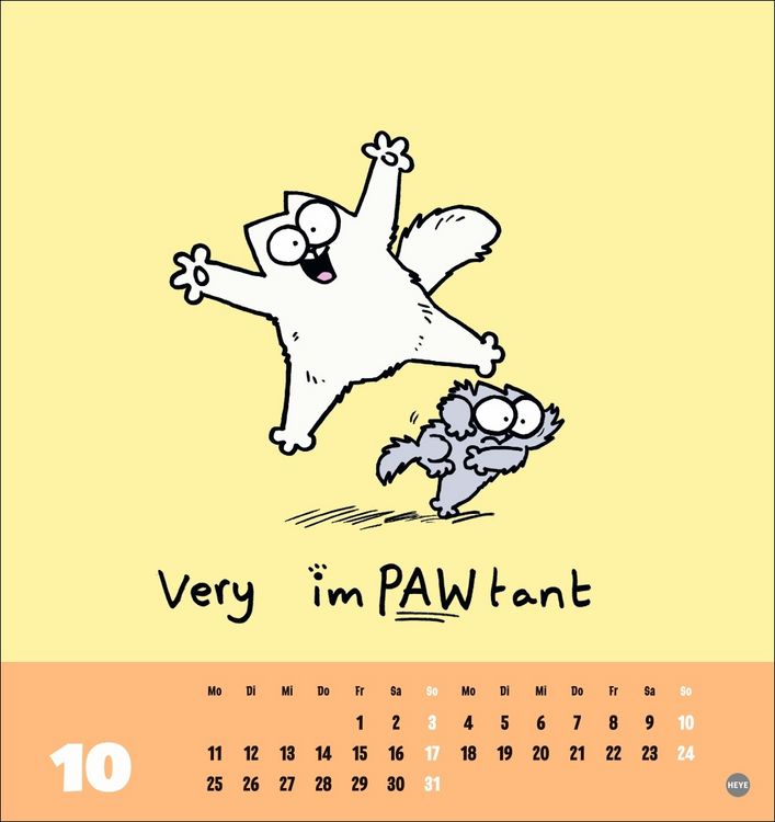 Produktbild: Simons Katze Postkartenkalender 2027