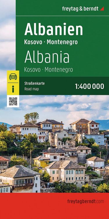 Produktbild: Freytag & berndt Stra&szlig;enkarte Albanien, Kosovo - Montenegro 1:400.000