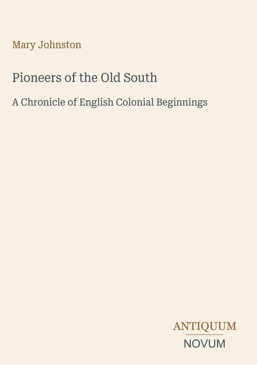 Produktbild: Pioneers of the Old South