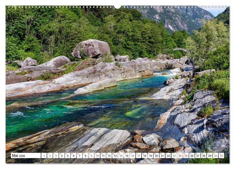 Produktbild: Der gr&uuml;ne Fluss (hochwertiger Premium Wandkalender 2026 DIN A2 quer), Kunstdruck in Hochglanz