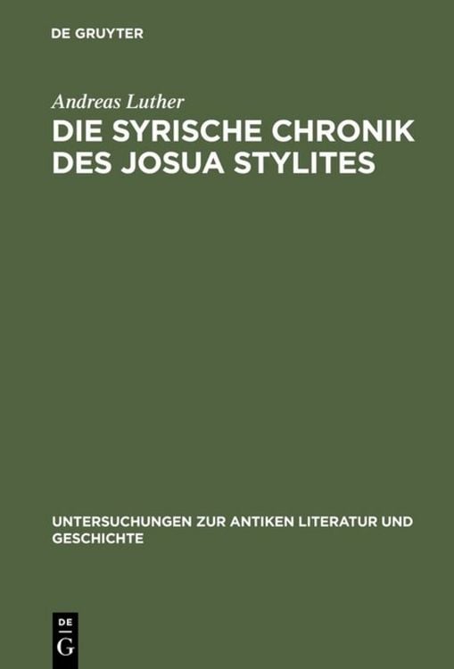 Produktbild: Die syrische Chronik des Josua Stylites